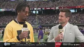 LSU Football's Jayden Daniels on SEC Now (Sept. 1, 2024)