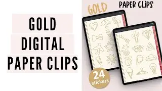 Digital Paper Clips For Digital Planning and Digital Scrapbooking