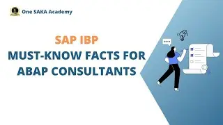 Module Overview: SAP IBP Must Know Facts for ABAP Consultants