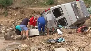 Schwere Überschwemmungen in Ostrumänien am Schwarzen Meer