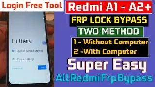 Redmi FRP Bypass Android 12 Update | New Trick | Google Account Bypass | Redmi A1Plus/A2/8/9a/9t/10a