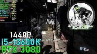 Splinter Cell Blacklist [High] RTX 3080 - 13600K 1440P