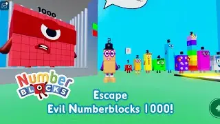 Numberblocks ESCAPE EVIL 1000's HOUSE Obby ROBLOX #newnumberblocks #numberblocksgame