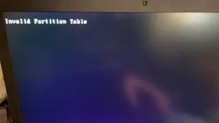 Invalid partition table fail boot MSI ROG laptop