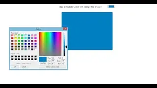 Create color picker || How to create color picker using HTML CSS and Javascript || Speed Coding