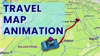 How to Create Awesome 3D Travel Map Animation Video on Mobile | TravelBoast App Tutorial #travel