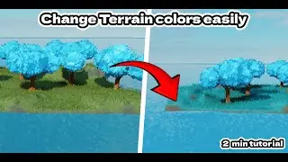 How to change Terrain colors in Roblox Studio (no scripting) #robloxstudiotutorial #gamedev