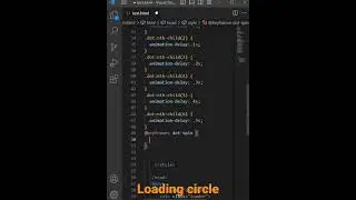 Loading circle || Loader CSS animation HTML CSS || Page loading animation || Loading circle CSS