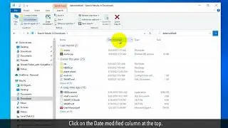 How to Find files by date modified in Windows