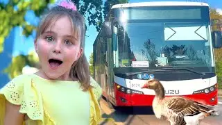 Sofi Tells Children How to Cross the Street and Meets Friendly Geese | Kinderwood Kids Videos