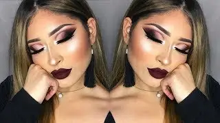 SULTRY HOLIDAY GLAM LOOK