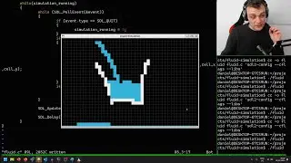 Coding Fluid Simulation in C | Drawing Water and Walls | Ep. 1