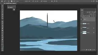 Photoshop Digital landscape painting