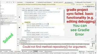 android studio Gradle sync failed basic functionality | Gradle sync failed android studio