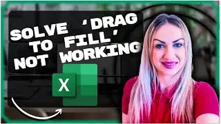 How to Solve Drag to Fill not Working in Excel | Excel Tutorial 2025