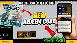 Free Fire Redeem Code Today।Booyah Pass Redeem Code।Today Redeem Code।Free Fire New Redeem Code