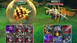 3000 ARMOR RAMMUS vs MASTER YI FULL BUILD FIGHTS & Best Pentakills!