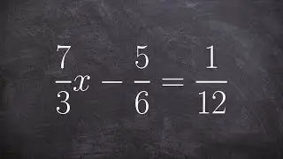 Solving a linear equation with multiple fractions