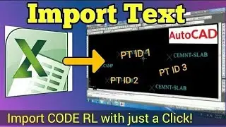 How to Import Texts from Excel to AutoCAD! by Lisp