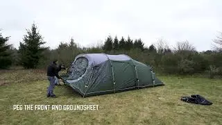 Setting up the Outwell Norwood 6 tent