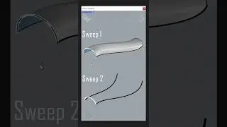 Sweep 1 vs Sweep 2 - Rhino Tutorial #rhino #architecture #design #3dmodeling