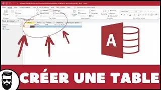 Créer une TABLE sur ACCESS