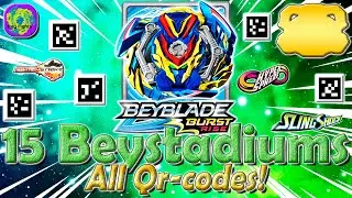 All Qr-Codes Beystadiums | Все Qr-Коды Beystadiums - Beyblade Burst Rise