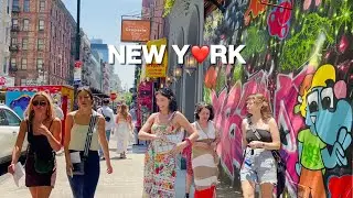 [4K]🇺🇸NYC Walk🗽Summer Vibes in Lower East Side of Manhattan 😎🌷Katz’s Deli & BBF Cafe | May 2024