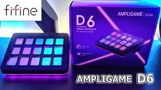 Fifine Ampligame D6 | A Stream Controller with RGB | Unboxing #fifine #streamcontroller #rgb
