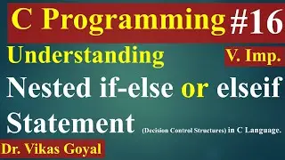 #16 Nested If-Else or Elseif statement in C Programming (with Notes)