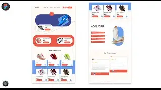 Ecommerce website UI using Figma  | Landing Page Design Tutorial 2023