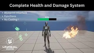 Unreal Engine Health And Damage System Tutorial | No Casting | No Binding