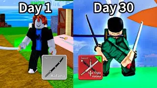 BLOX FRUITS NOOB TO PRO ONLY USING SWORDS! [MOVIE]