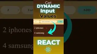 Get Input values Dynamically in React js. #reactjs #reactjstutorial #webdevelopment #coding