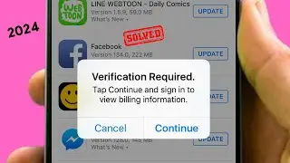 How to Fix Verification Required on App Store / 2024