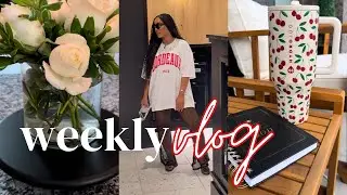 Vlog|New in Fashion Items, Birthday Celebration, Patio Decor Updates, PMS Chat + Solo Date & Gym Day