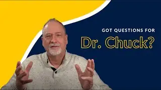 Dr. Chuck answers your Quora questions live | 1-4 p.m. on May 5