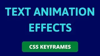 Easy Sliding Text Animation Effect | webIQ