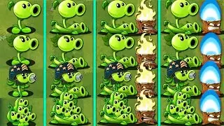 PvZ2 - All PEASHOOTER & Support Plants Battle - Who Will Win ?