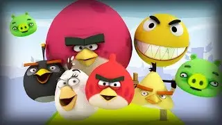 Pacman in Angry Birds world