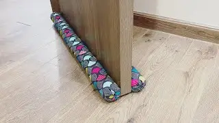 DIY door draft stopper - Reduces noise, cold air, wind, light, and smells or noise