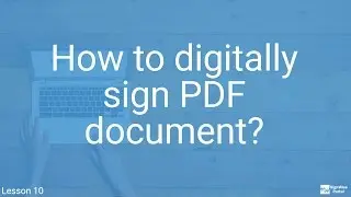 How to sign PDF document?