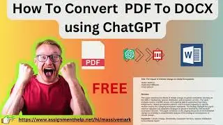 How To Convert  PDF To DOCX using ChatGPT : MassiveMark Playground