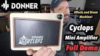 Donner Cyclops Guitar Amp - Multi Effects Mini Amplifier with Drum Machine