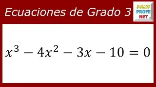 ECUACIONES DE TERCER GRADO - Ejercicio 3