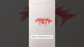 learn to draw anime eyes for beginners (Easy ) #animedrawing #drawsoeasyanime #foryou