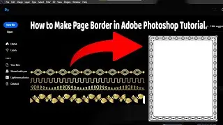 How to Make Page Border in Adobe Photoshop Tutorial. (with Original file) Ps2022