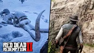 8 ЖУТКИХ пасхалок в RDR2: мамонт, СНЕЖНЫЙ ЧЕЛОВЕК, шепот в лесу (Жуткие пасхалки в RDR2)