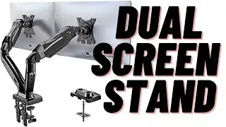 Dual monitor mount for two 27 inch screen