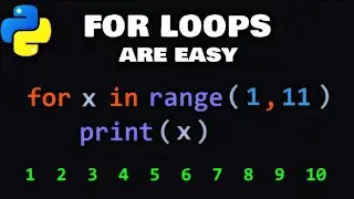 For loops in Python are easy 🔁In python tutorial 